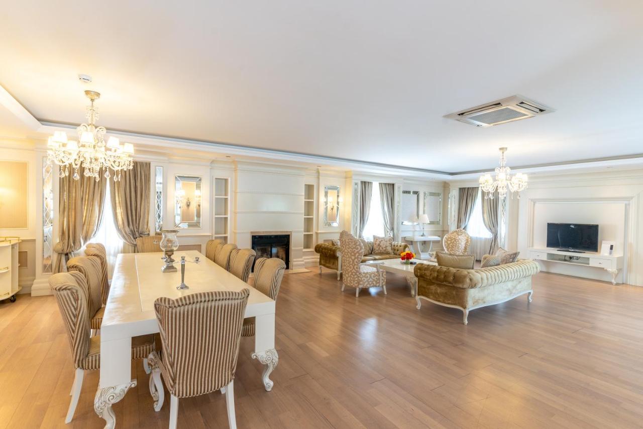 Qafqaz Riverside Hotel Gabala Eksteriør bilde A living room in a luxury apartment