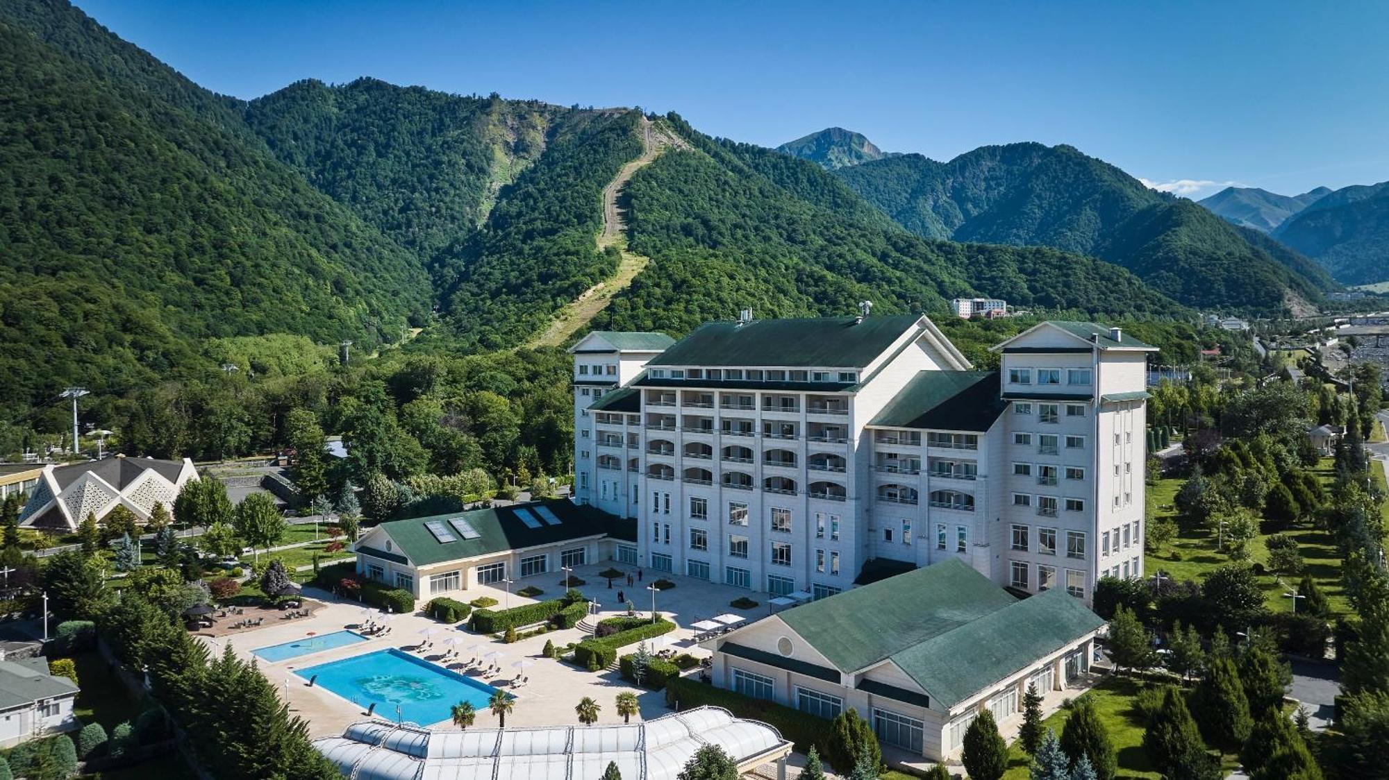 Qafqaz Riverside Hotel Gabala Eksteriør bilde The hotel