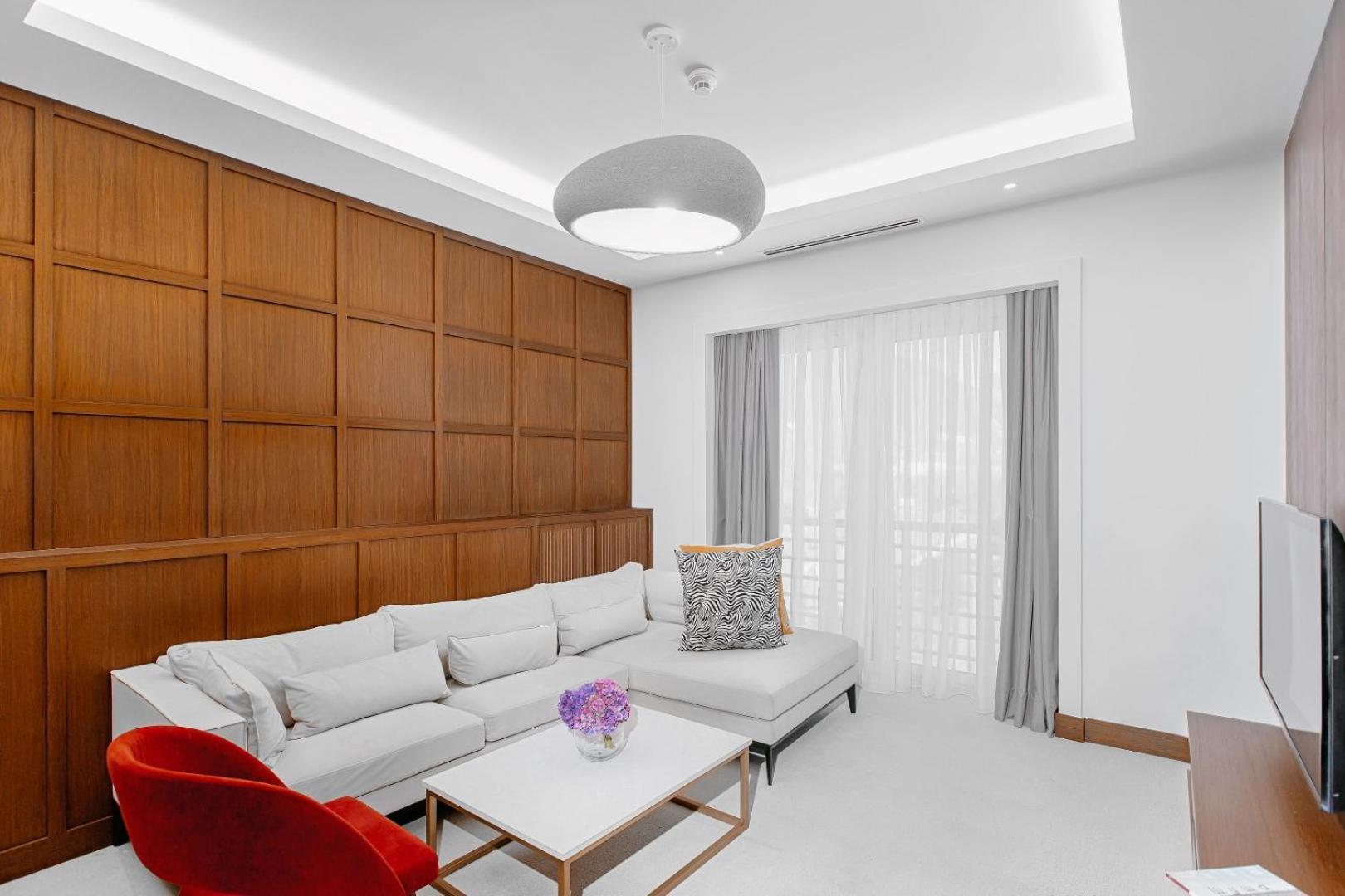 Qafqaz Riverside Hotel Gabala Eksteriør bilde A living room